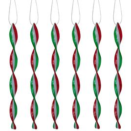 Northlight Seasonal 6ct. Multicolor Swirl Christmas Ornaments