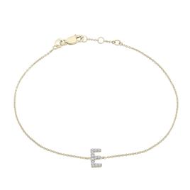 Diamond Classics(tm) 1/20ctw. Diamond Initial E Bracelet