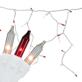 Northlight Seasonal 50ct. Red/Clear Mini Icicle Christmas Lights