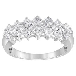 Nova Star White Gold Multi Row Lab Grown Diamond Ring