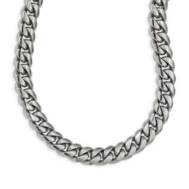 Mens Gentlemens Classics(tm) Stainless Steel Curb Chain Necklace