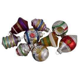 Northlight Seasonal 9ct. Glittered Glass Christmas Ornaments