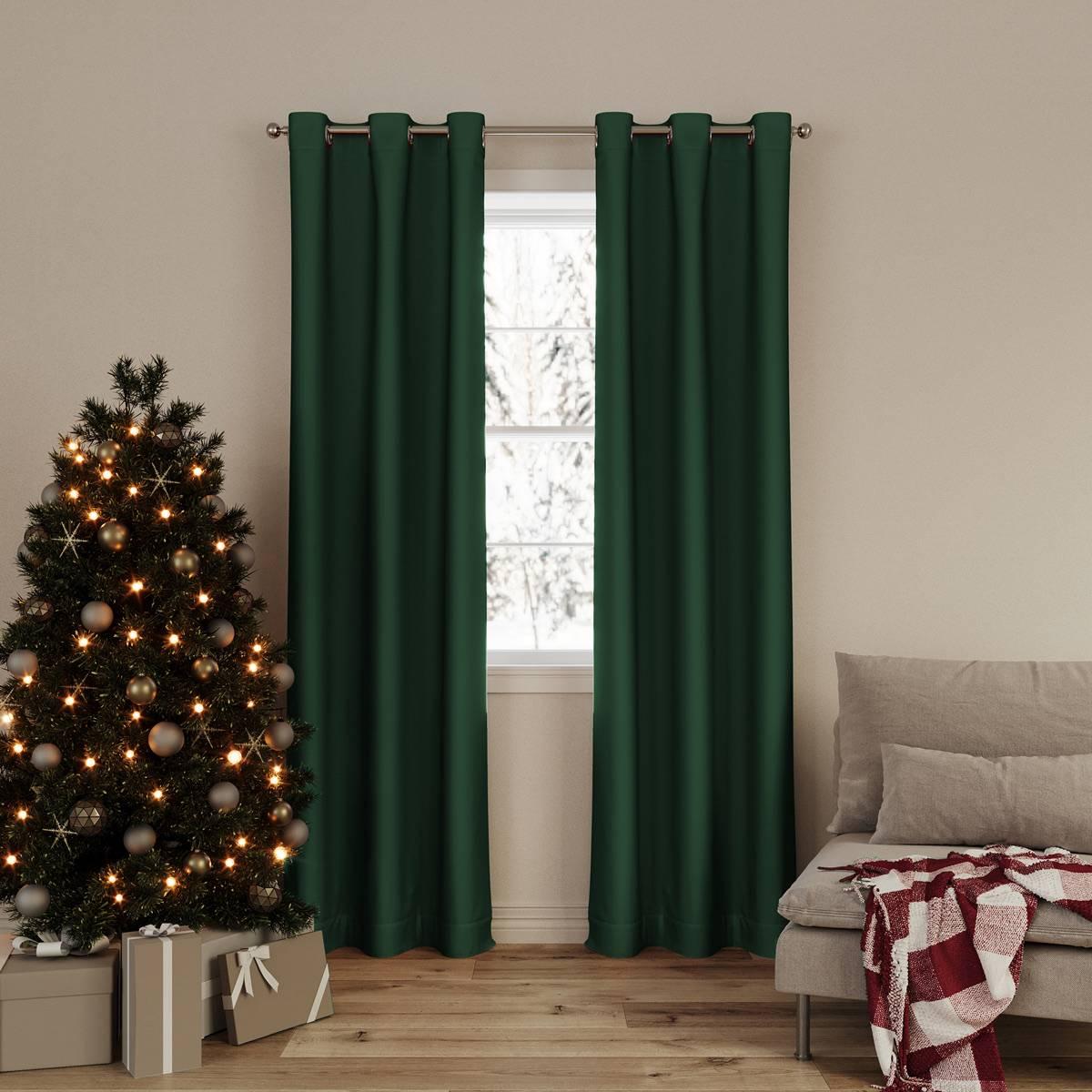 Cassiel Holiday 2pk. Grommet Panel Curtains