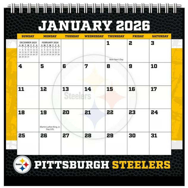 Lang® 2026 Pittsburgh Steelers Easel Desk Calendar