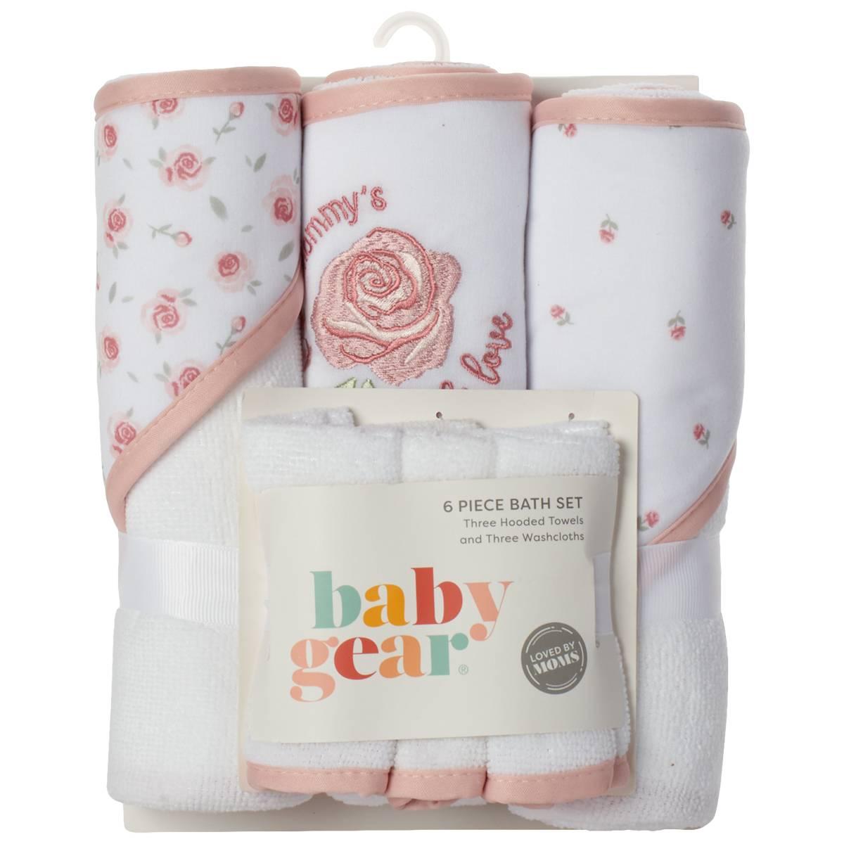 Baby Gear(R) 6pc. Mommy''s Little Love Floral Bath Set