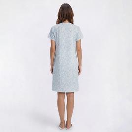 Womens Elizabeth & Nicole Blue Floral Lace Nightshirt
