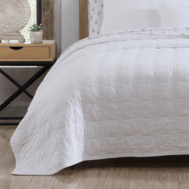 Stone Cottage Floral Trellis Cotton Reversible Quilt Set