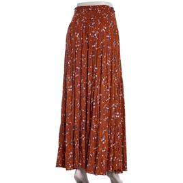Juniors Angie Smock Waist Tier Ditsy Maxi Skirt