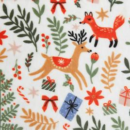 Martha Stewart Holiday Woodland Throw Blanket