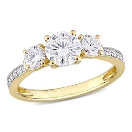 Diamond Classics(tm) 10kt. Yellow Gold Moissanite Ring