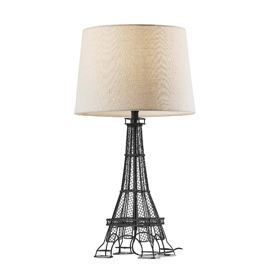 Simplee Adesso Eiffel Tower Black Table Lamp