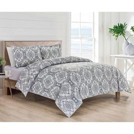 Bibb Home Damask 4pc. Duvet & Down Alternative Comforter Set