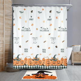 Avanti Pumpkin Patch Halloween Shower Curtain