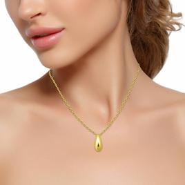 Designs by FMC Gold over Sterling Silver Teardrop Slide Necklace