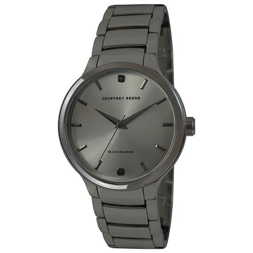 Mens Geoffrey Beene® Black Diamond Bracelet Watch - GB8140GU