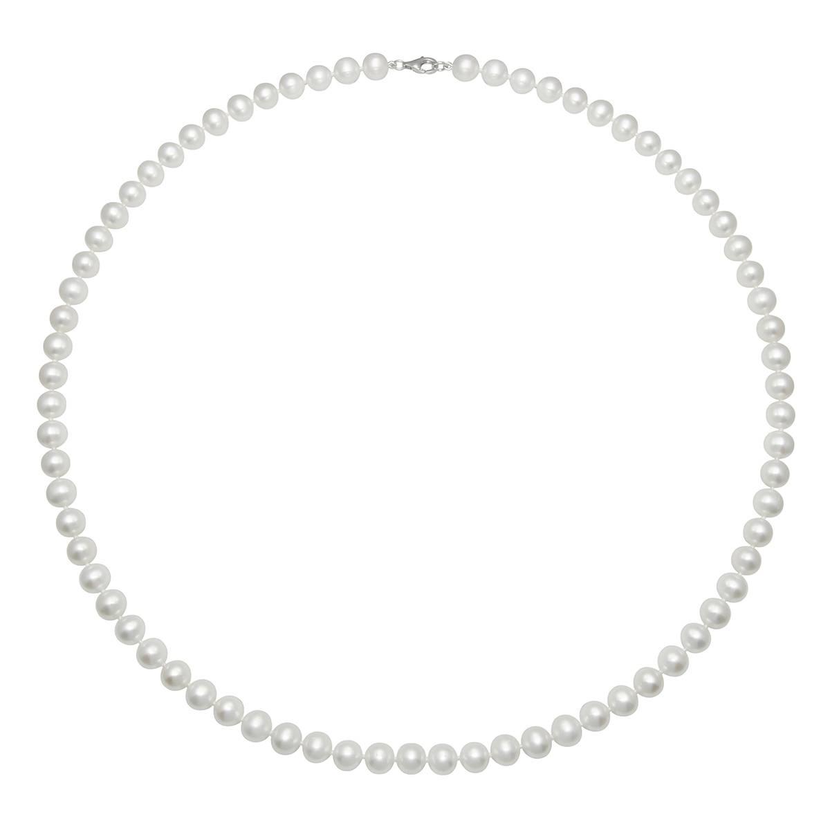 Gemstone Classics(tm) 24in. Sterling Silver & Pearl Strand Necklace