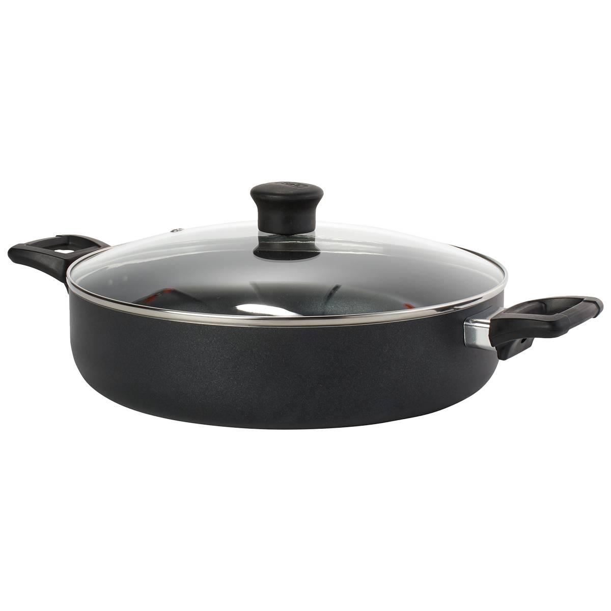 T-Fal(R) Essential 12in. Black Deep Everyday with Lid