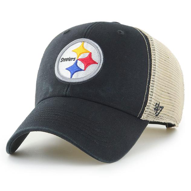 Mens '47 Brand Steelers Flagship Wash MVP Hat
