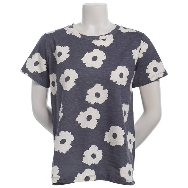 Petite Architect® Short Sleeve Floral Daisy Tee