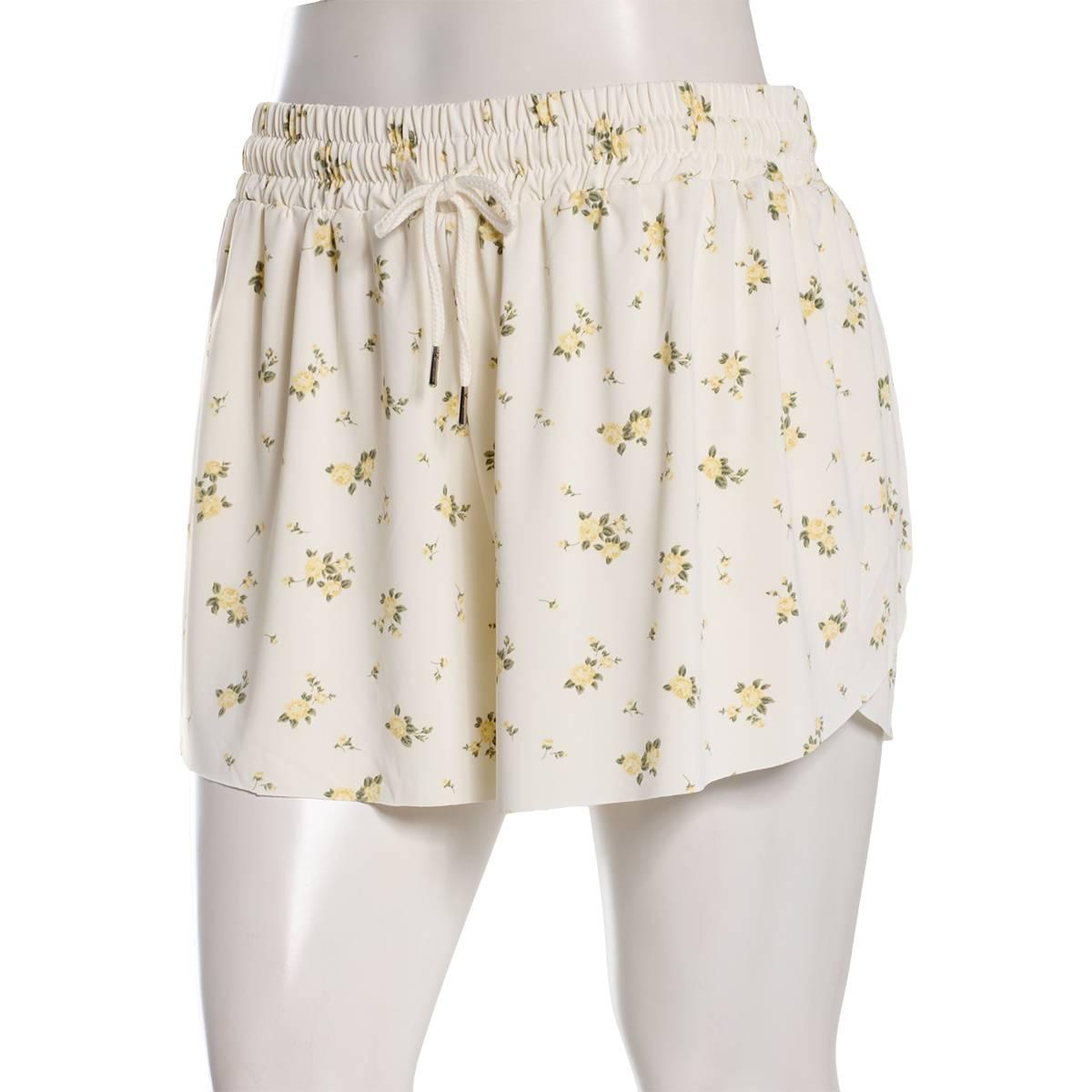 Juniors No Comment Dolphin Shorts w/ Pocket - Yellow
