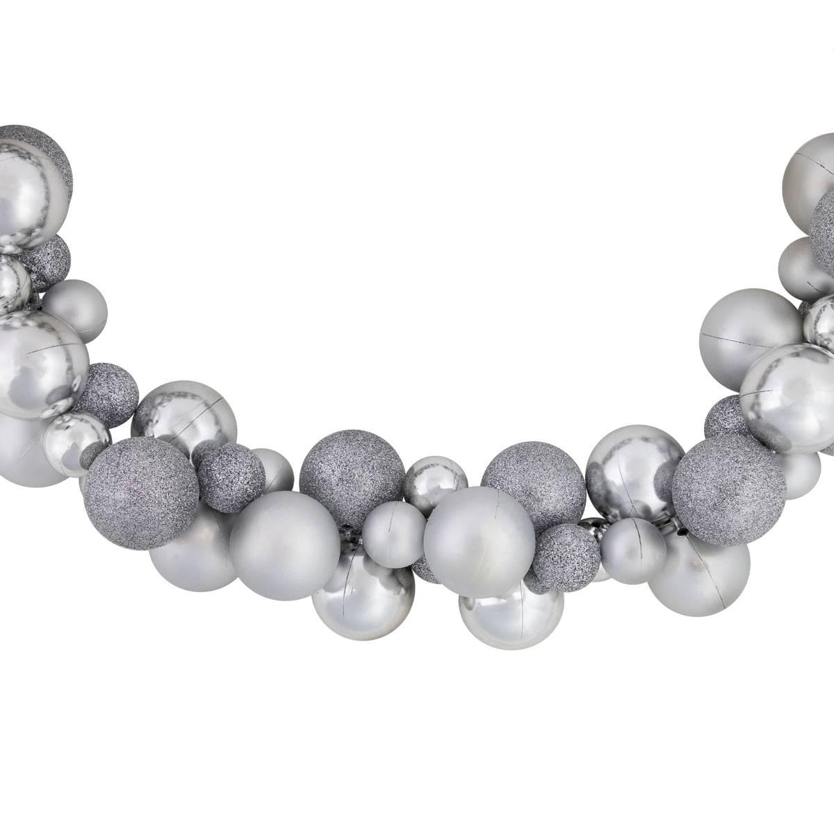 Northlight Seasonal 6ft. Shatterproof Silver Christmas Garland