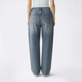 Juniors Celebrity Pink V Waist Baggy Wide Leg Low Rise Jeans