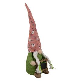 Northlight Seasonal Floral Springtime Girl Gnome w/ Message Board