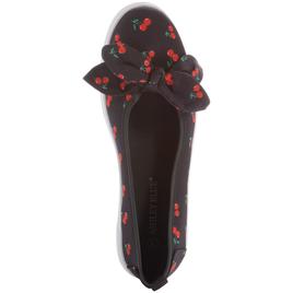 Womens Ashley Blue Cherry Canvas Slip On Flats