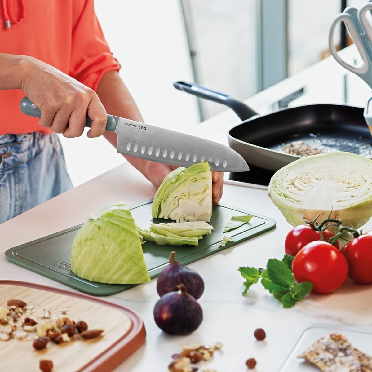 BergHOFF Slate Stainless Steel 7in. Santoku Knife