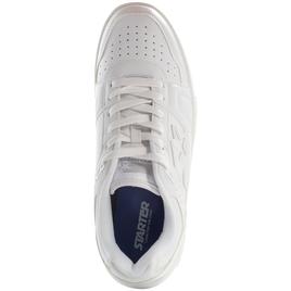 Mens Starter® Fastbreak Low X White Monochrome Athletic Sneakers