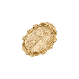Symbols of Faith Gold Tone Father, Son, & Holy Spirit Etched Pin