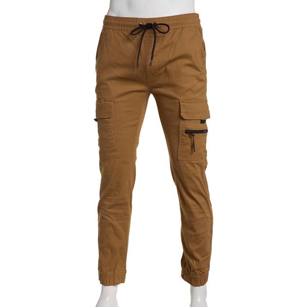 Young Mens akademiks® Stretch Cargo Twill Joggers