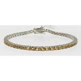Gemstone Classics(tm) 3.00mm Round Citrine Bracelet