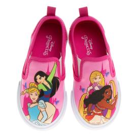 Little Girls Disney Princesses Slip-On Fashion Sneakers