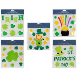 Northlight Seasonal St. Patrick''s Gel Window Clings - Set of 5