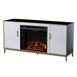 Southern Enterprises Daltaire Electric Fireplace w/ Media Storage