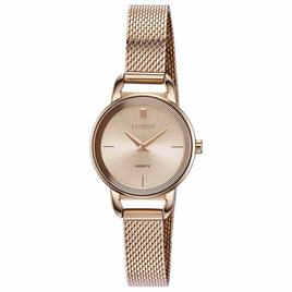 Womens Citizen(R) Rose-Gold Plated Mesh Bracelet Watch - EZ7003-51X