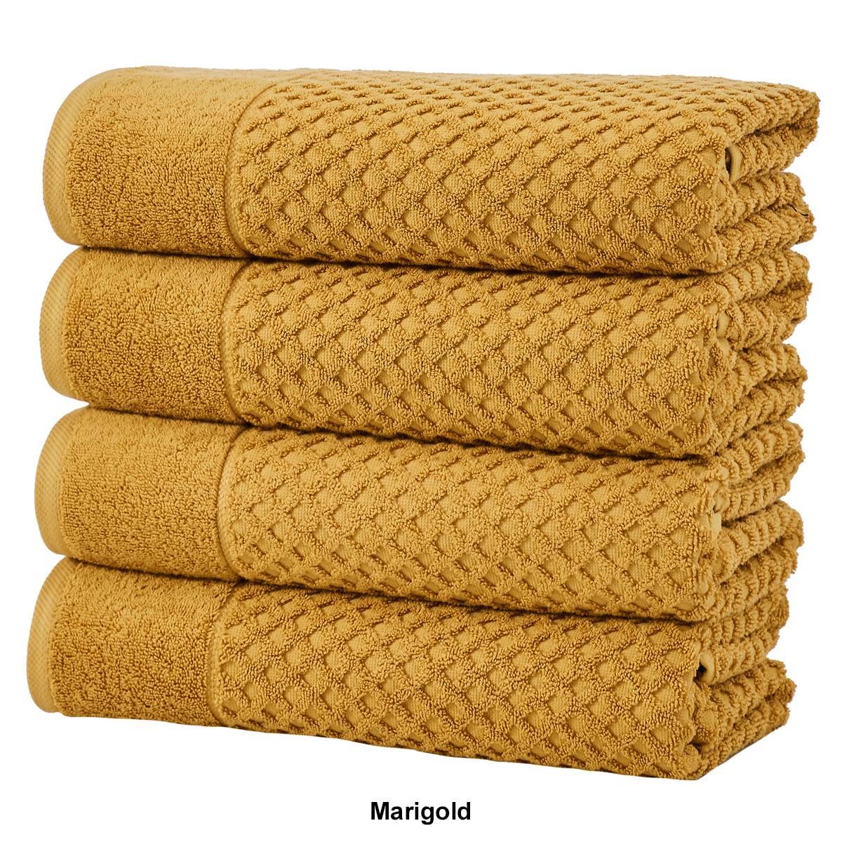 Freshfolds Grayson 4pc. Cotton Lattice Textured Bath Towel Set