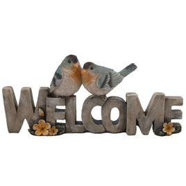 Birds and Flowers Welcome Sign