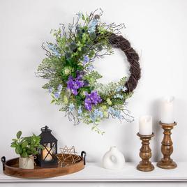 Northlight Seasonal Artificial Mixed Wildflowers Spring Wreath