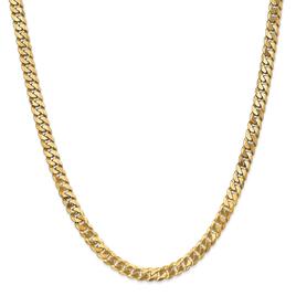 Gold Classics™ 6.25mm. 14k Beveled Curb Chain Bracelet