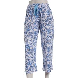 Womens Rene Rofe Large Floral Capri Pajama Pants