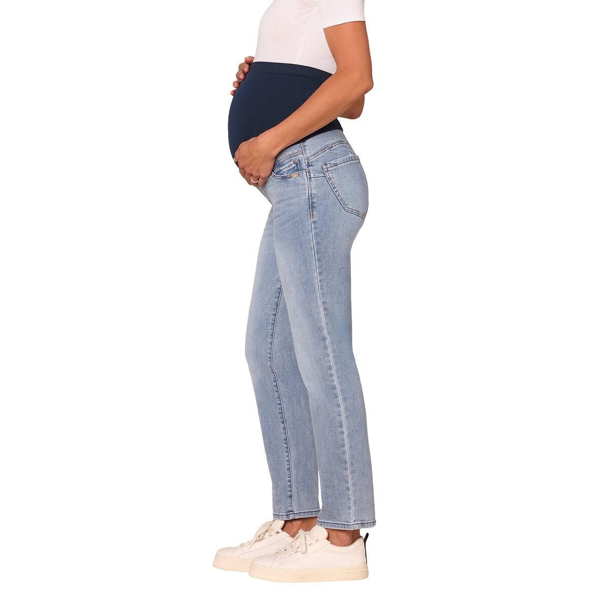 Womens Democract "Ab"solution® Light Blue Maternity Jeans