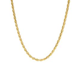 18in. Vermeil Polished Rope Chain Necklace