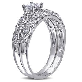 Loveblooms™ White Gold 1/3ctw. Diamond Bridal Ring Set