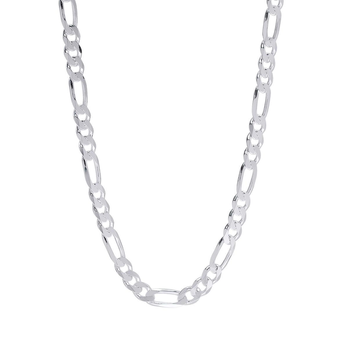 22in. Flat Figaro Chain Necklace