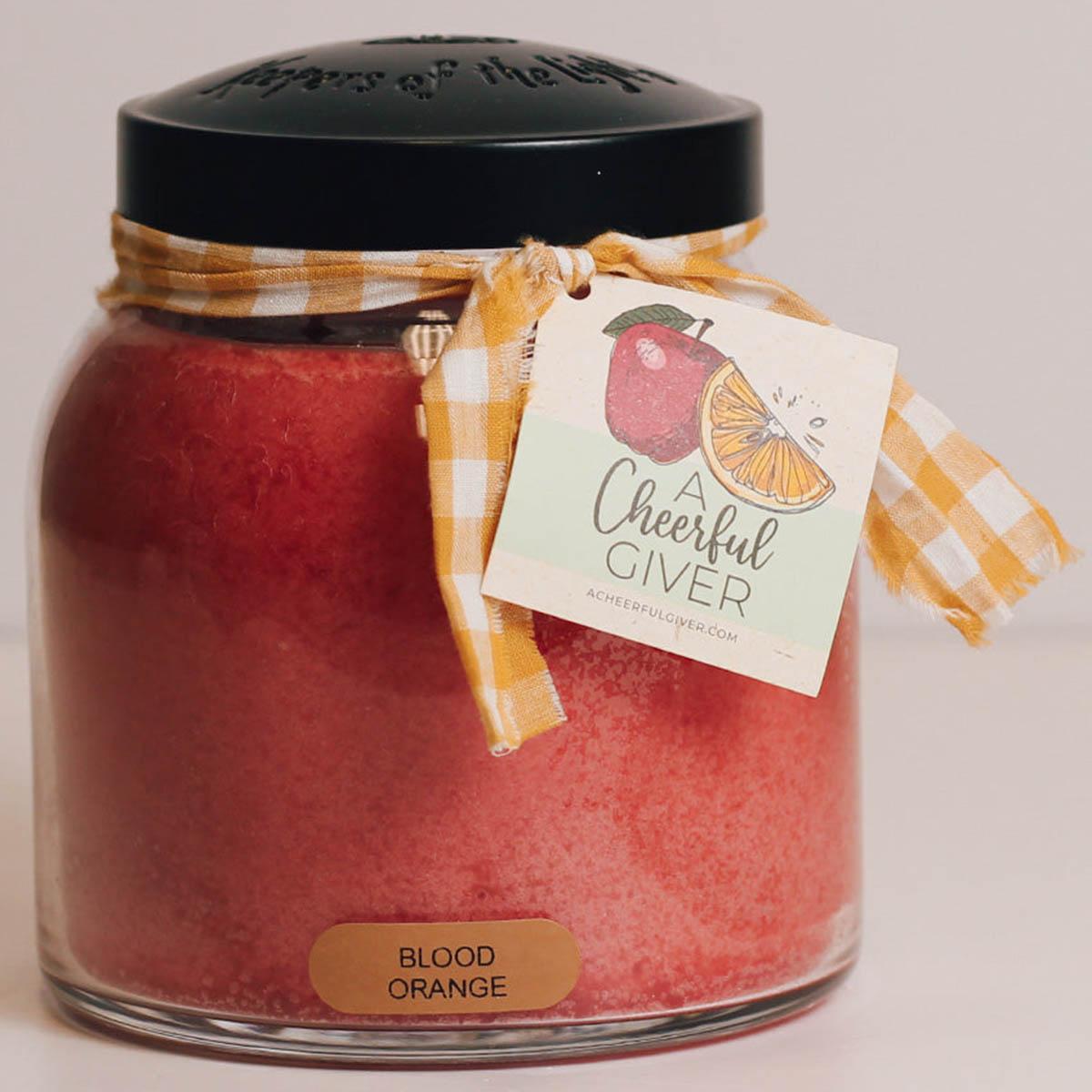A Cheerful Giver(R) 34oz. Blood Orange Papa Jar Candle