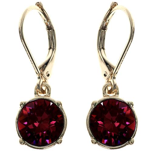 Gloria Vanderbilt Swarovski(R) Red Drop Earrings