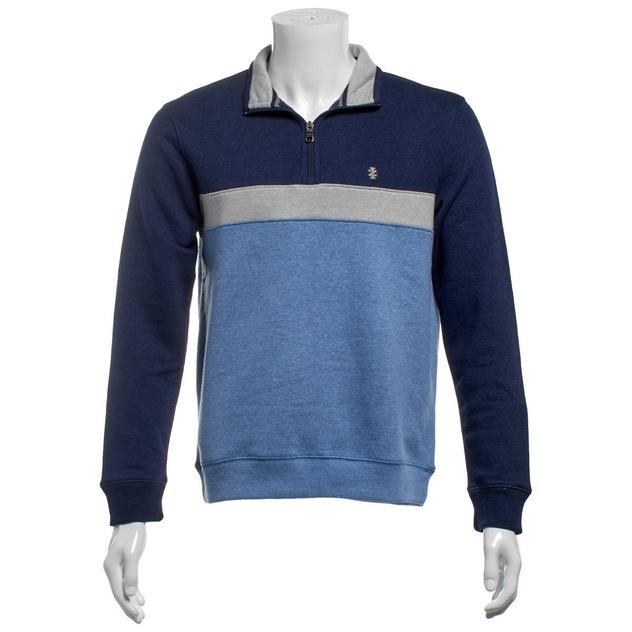 Mens IZOD® Jasper Fleece 1/4 Zip Color Block Sweater