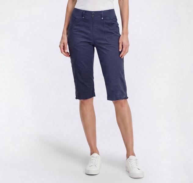 Womens da-sh Vanessa Two Button Cargo Pocket Capris